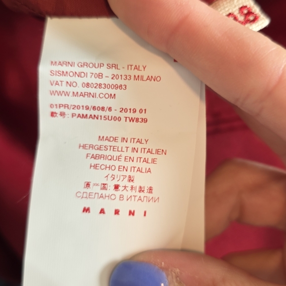 Marni‎ Red Cropped Ankle Trouser 38 - Picture 4 of 6